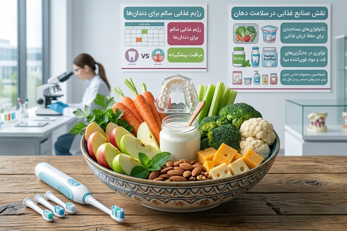 تأثیر صنایع غذایی و الگوی مصرف خوراکی‌ها بر سلامت دهان و دندان